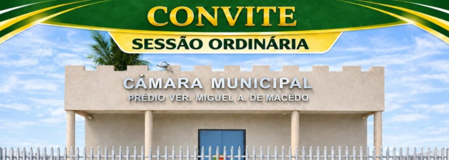 Câmara Municipal de Francisco Ayres convida a população para Sessão Ordinária